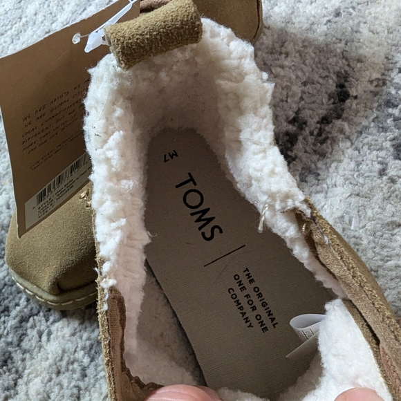 New wt tags Toms men's leather boots size 7 - Picture 3 of 5